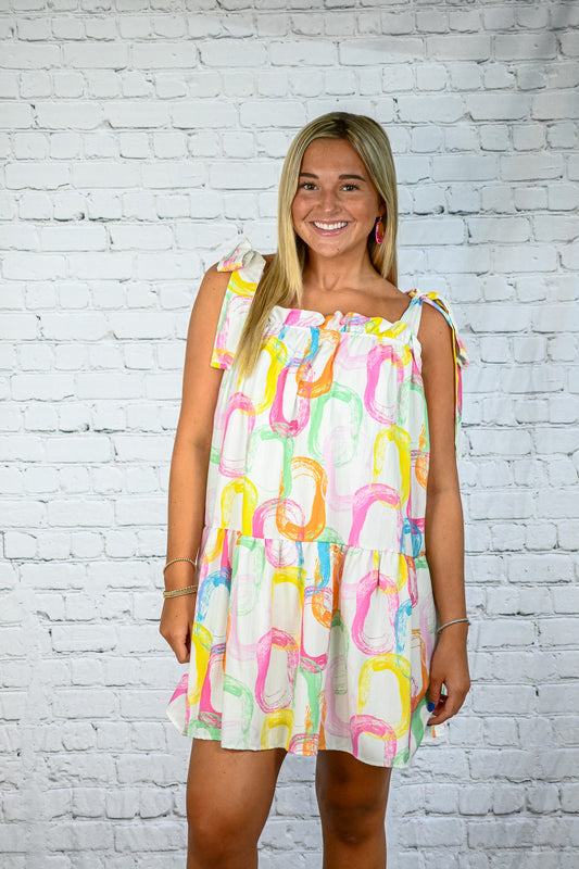 Abstract Paradise Dress -