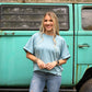 Blue Via Short Sleeve Top