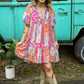 Roxanne Multi Print Dress
