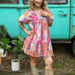 Roxanne Multi Print Dress
