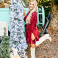 The Jolly Wine Dress