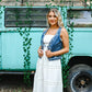 White Eyelet Midi Tube Smocking Dress