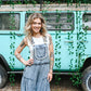 Lace Tiered Denim Jumpsuit