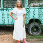 Next Chapter White Midi Dress
