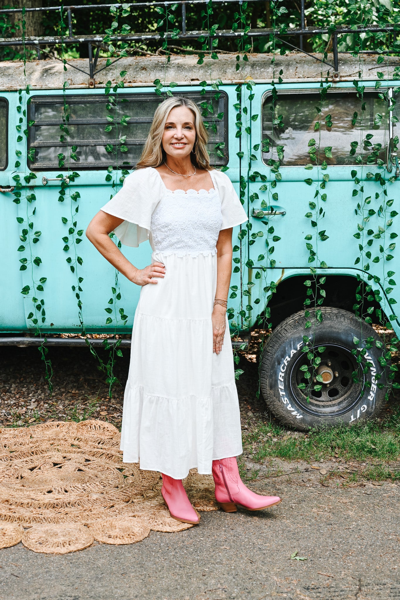 Next Chapter White Midi Dress