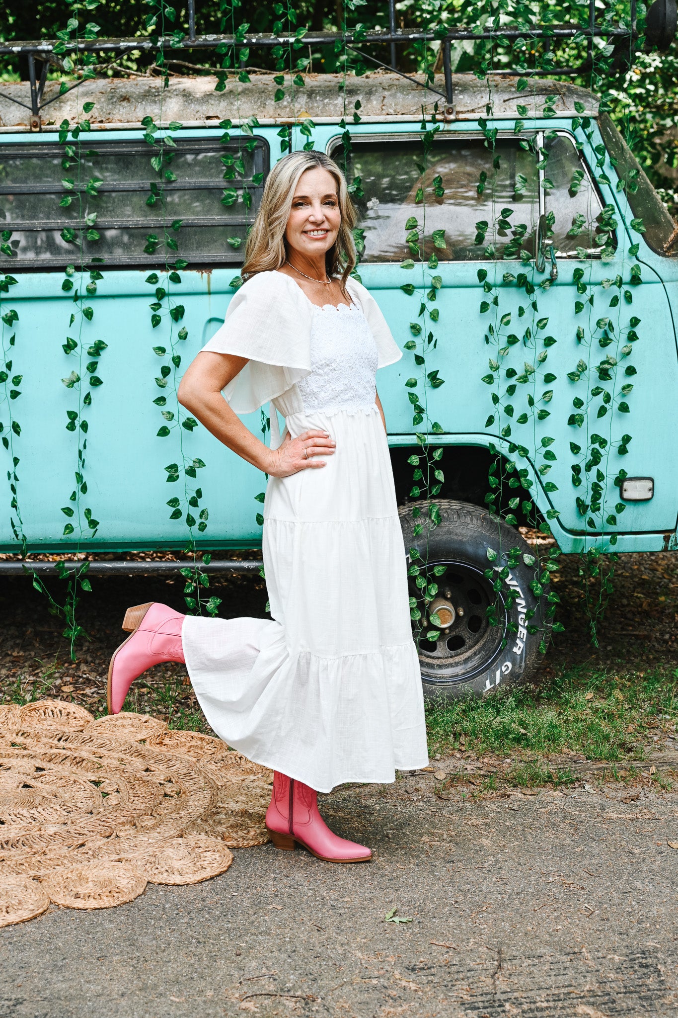 Next Chapter White Midi Dress