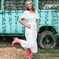 Next Chapter White Midi Dress