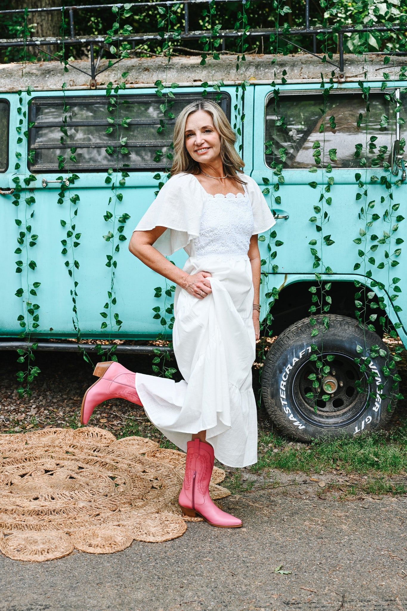 Next Chapter White Midi Dress