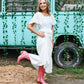 Next Chapter White Midi Dress