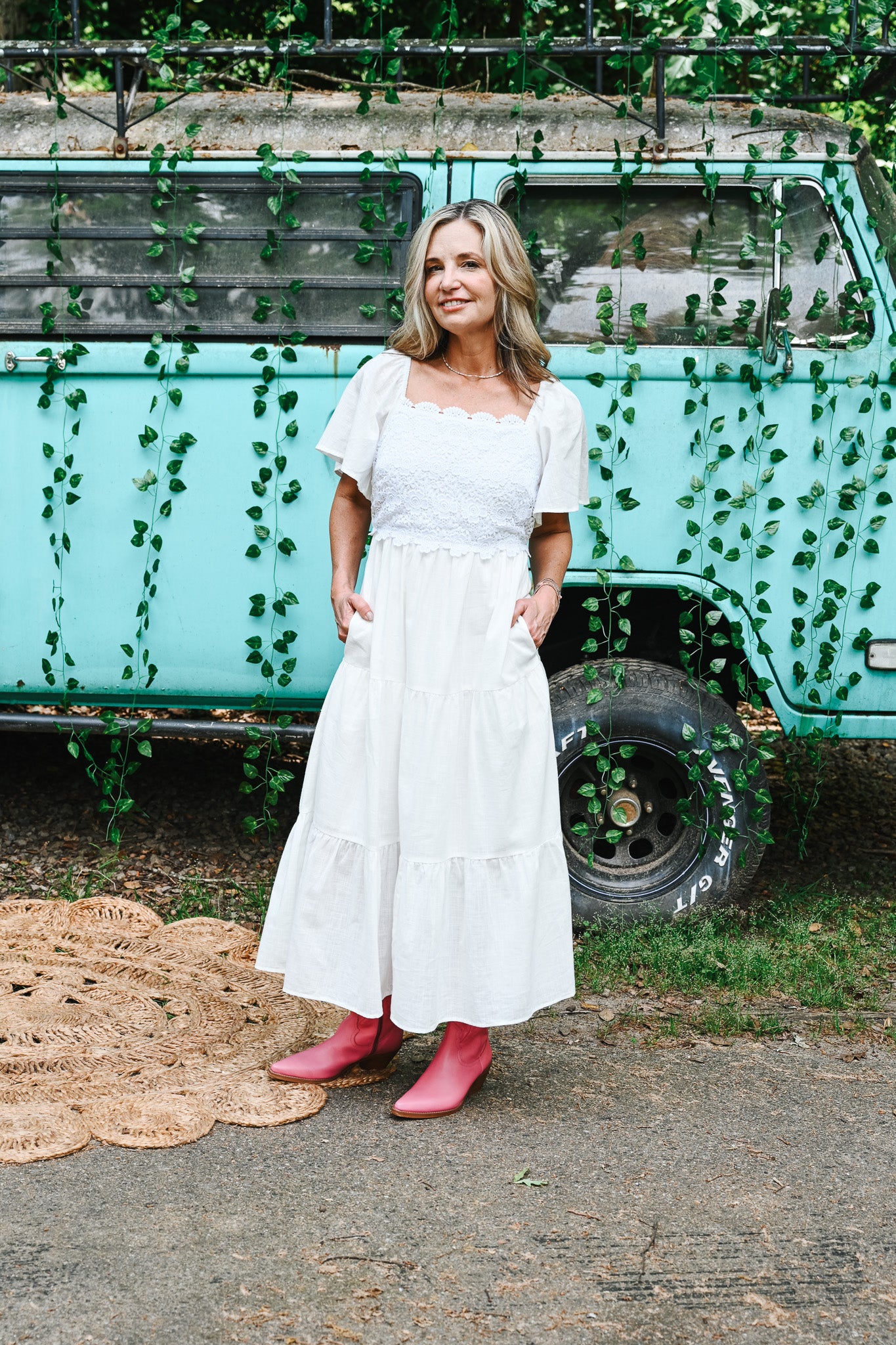 Next Chapter White Midi Dress