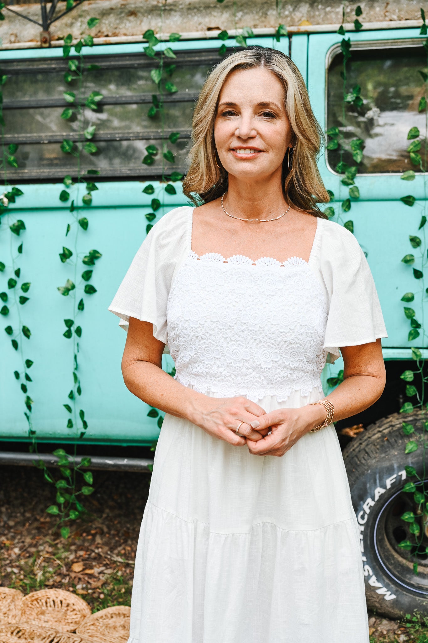 Next Chapter White Midi Dress