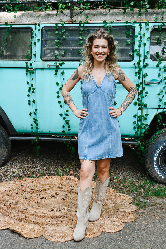 Diane Denim Mini Dress