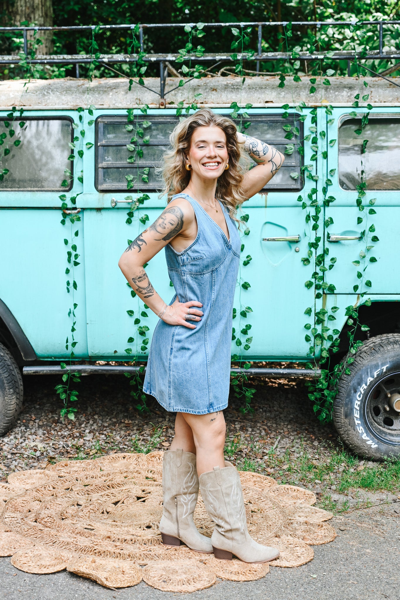 Diane Denim Mini Dress