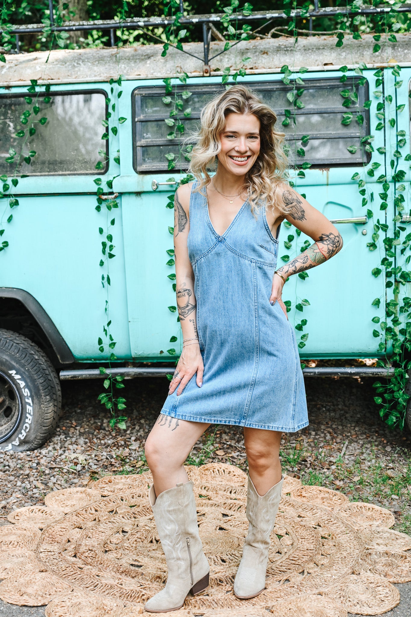 Diane Denim Mini Dress