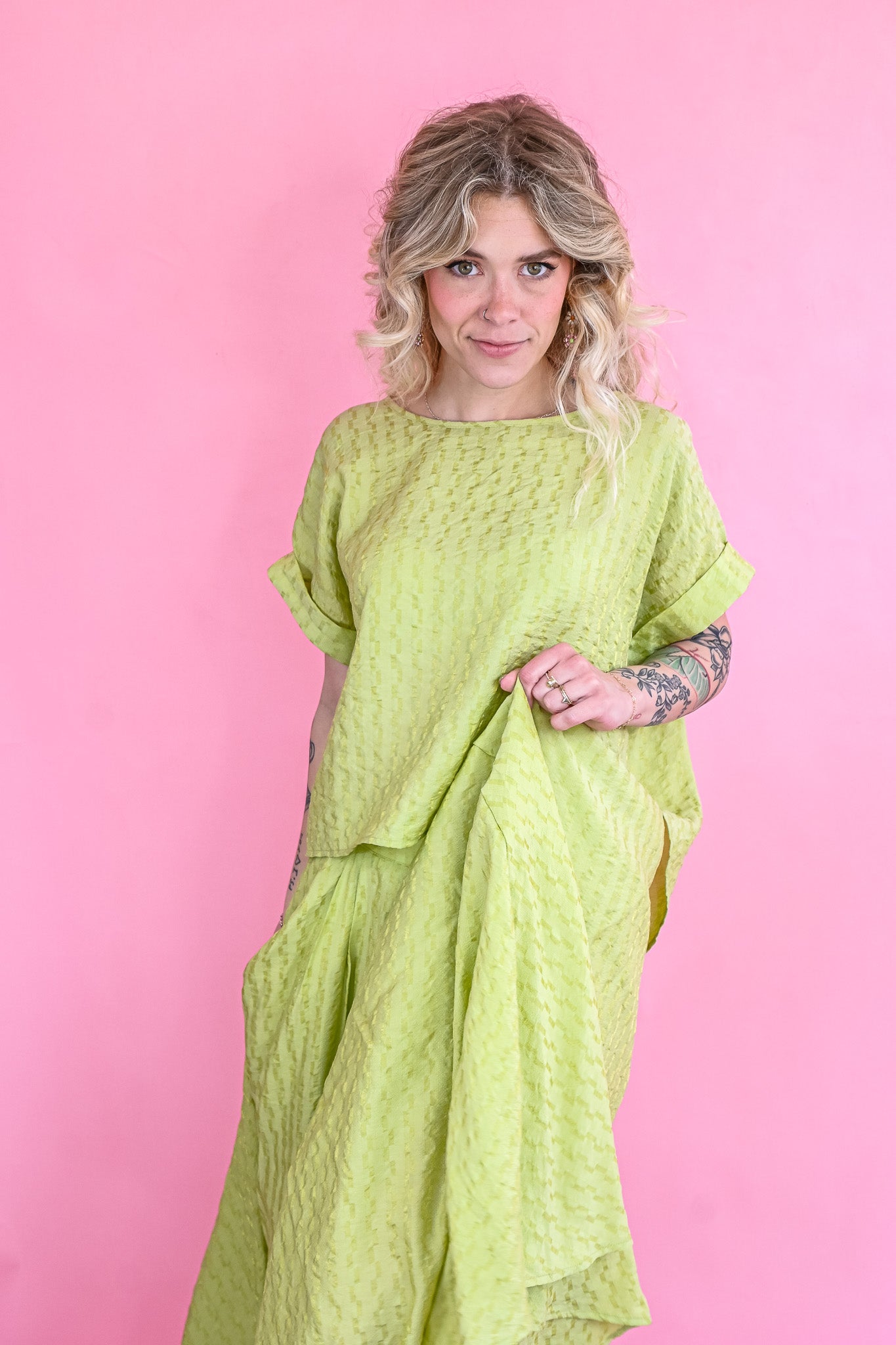 Cosmo Green Top -