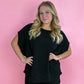 All In Black Shorts -