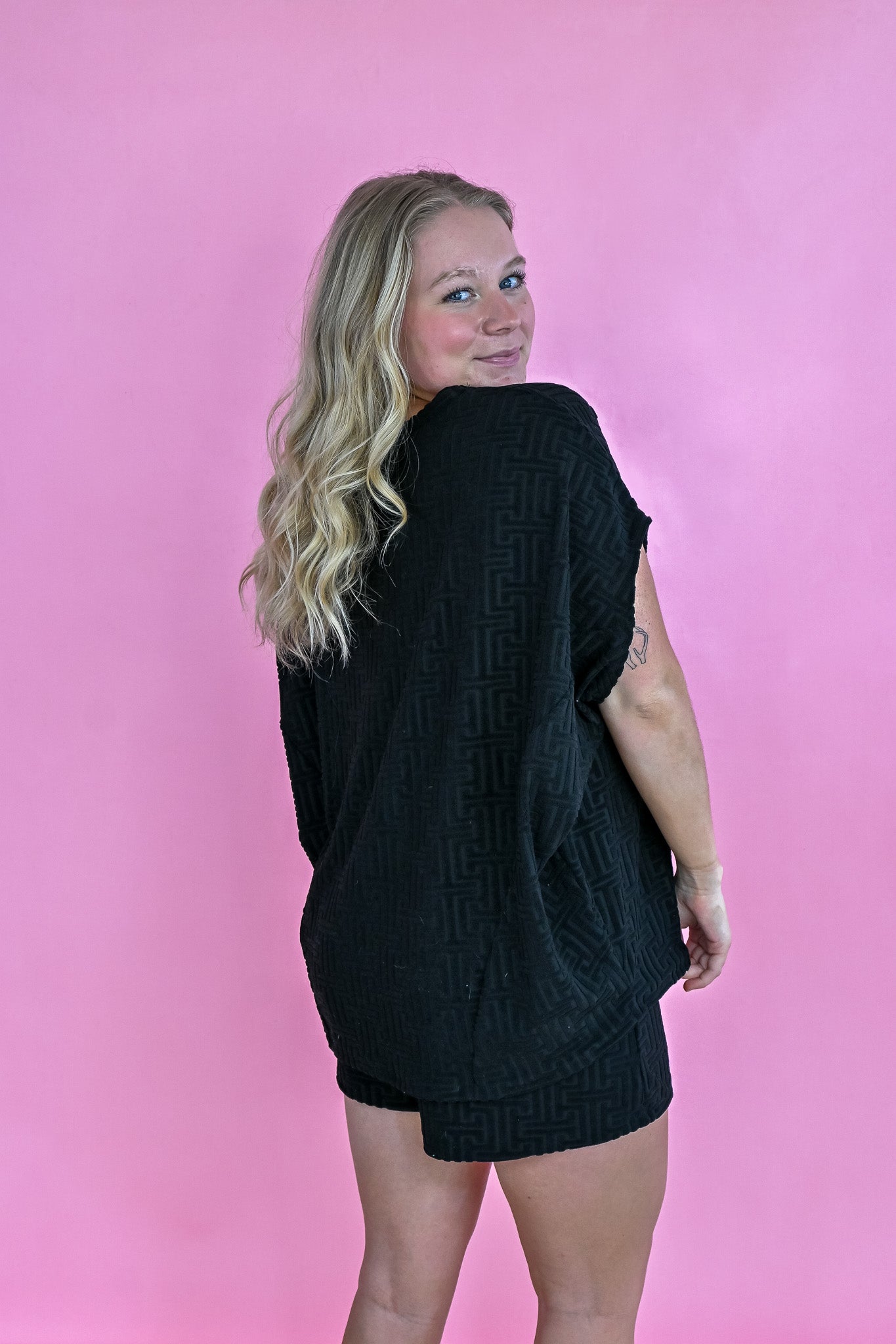 All In Black Shorts -