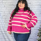 Anchored to Fall Sweater - Pink -