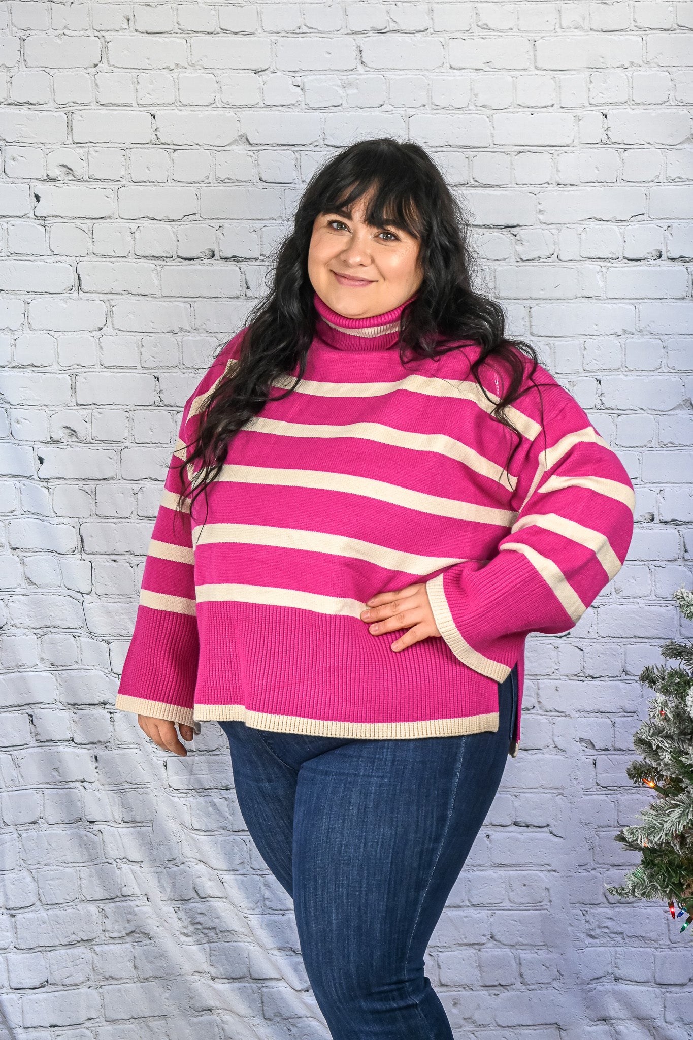Anchored to Fall Sweater - Pink -