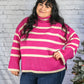 Anchored to Fall Sweater - Pink -