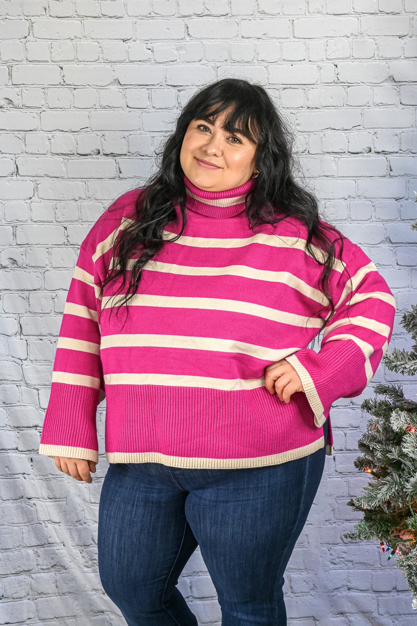 Anchored to Fall Sweater - Pink -