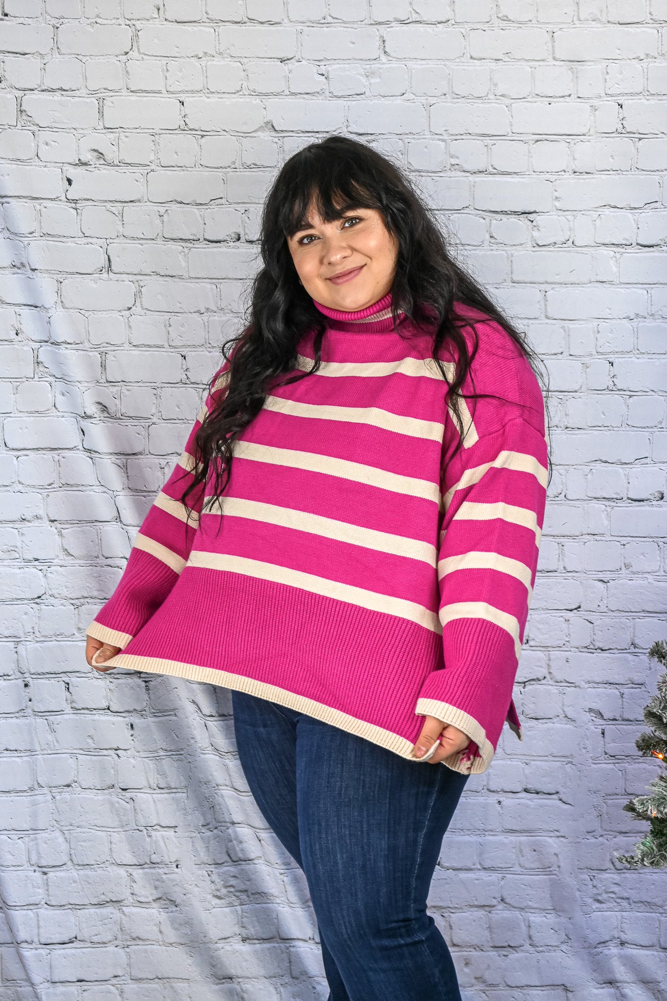 Anchored to Fall Sweater - Pink -