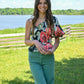 Field Of Poppies One Shoulder Top -
