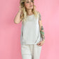 Michelle Pleated Tank -