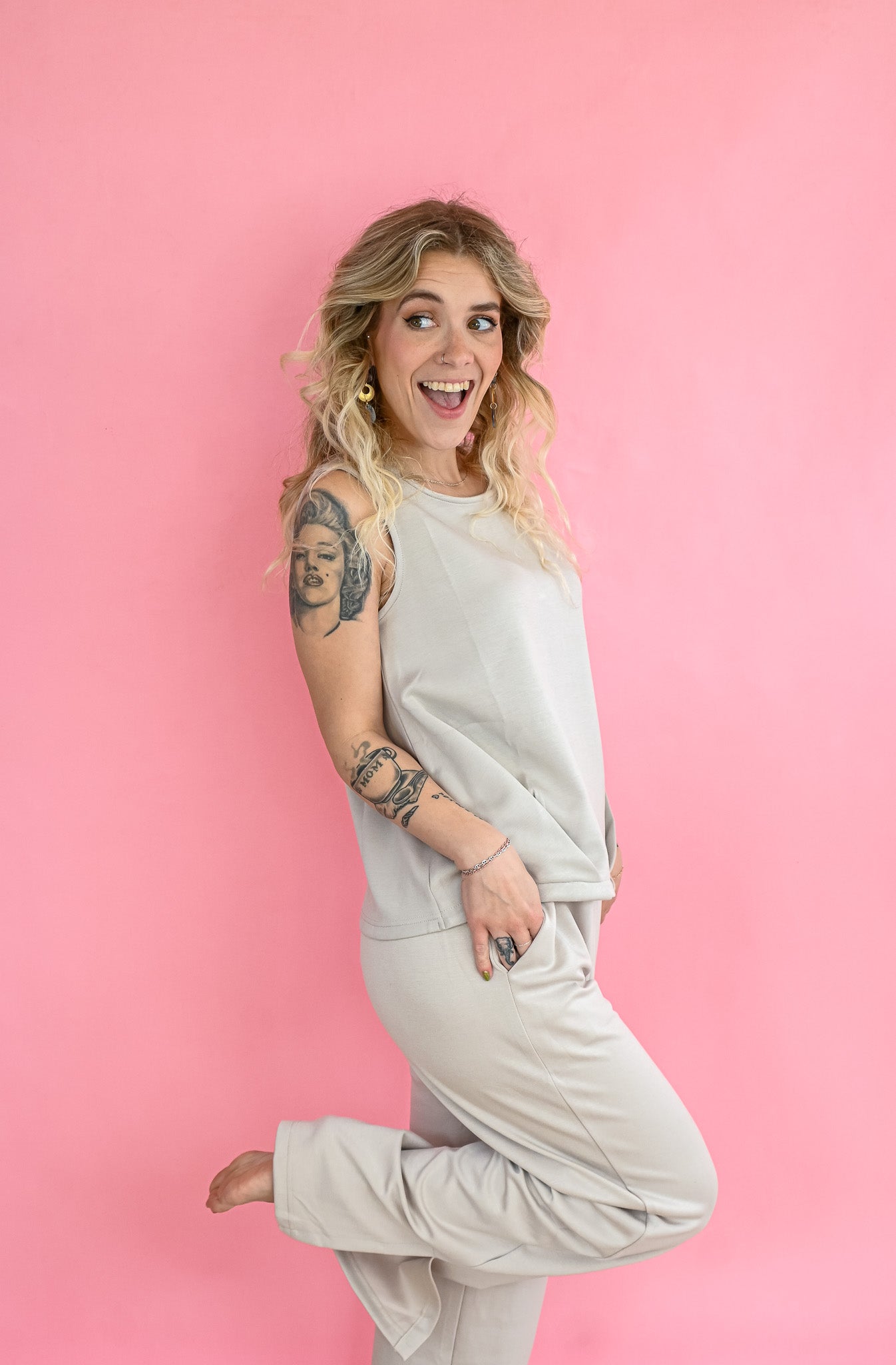 Michelle Pleated Tank -