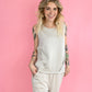 Michelle Pleated Tank -