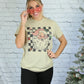 Santa Flower Tee -