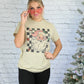 Santa Flower Tee -