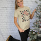 Santa Flower Tee -