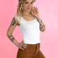 Brown Flare HW TC Jeans -