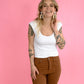 Brown Flare HW TC Jeans -