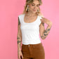 Brown Flare HW TC Jeans -