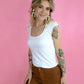 Brown Flare HW TC Jeans -