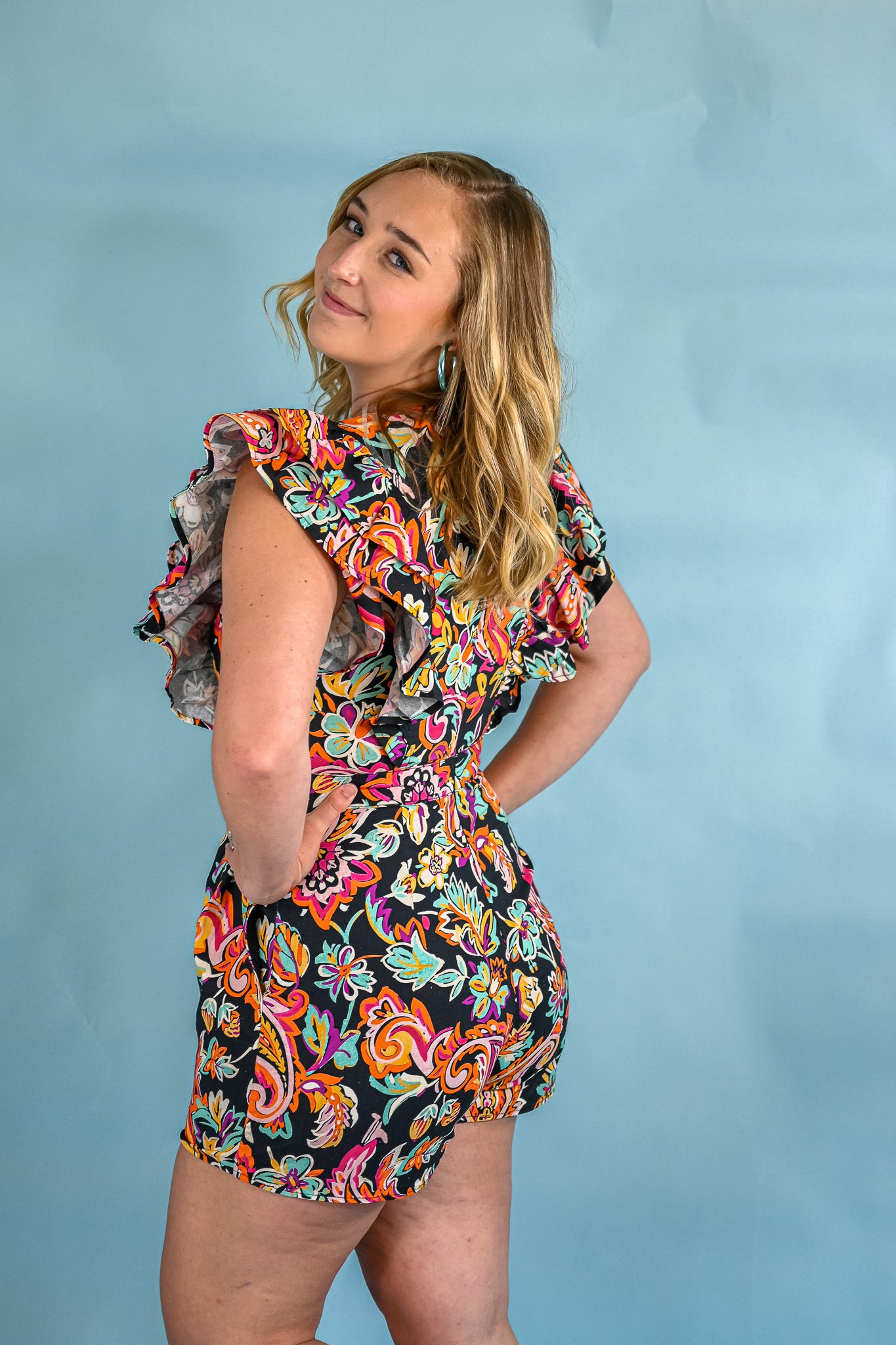 In The Villa Romper - Black -