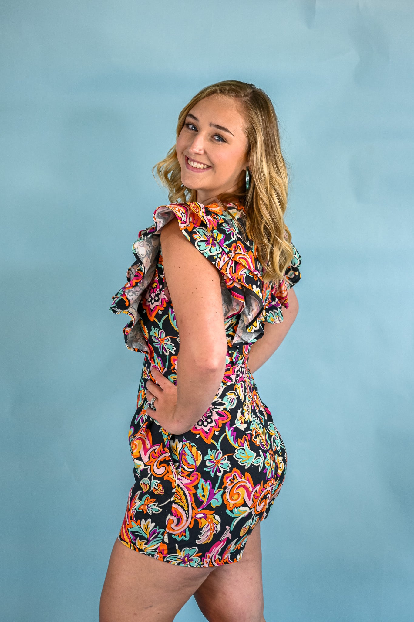 In The Villa Romper - Black -