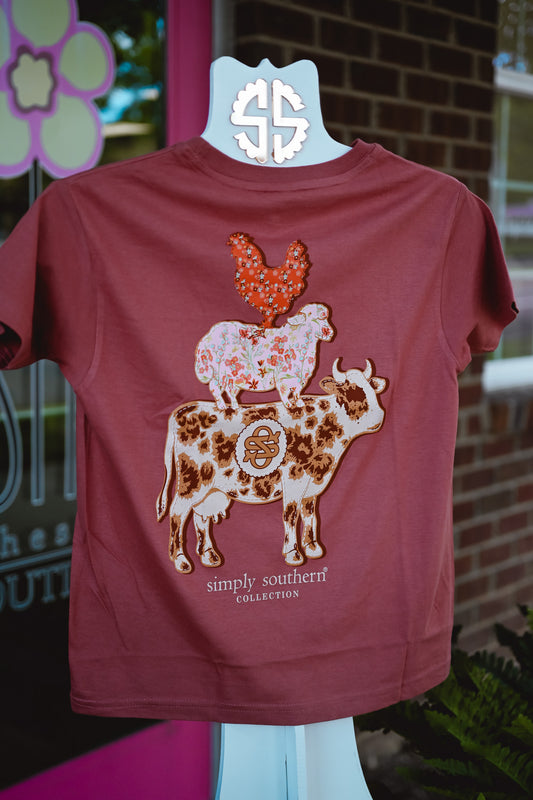 Rooster Sheep Cow Tee