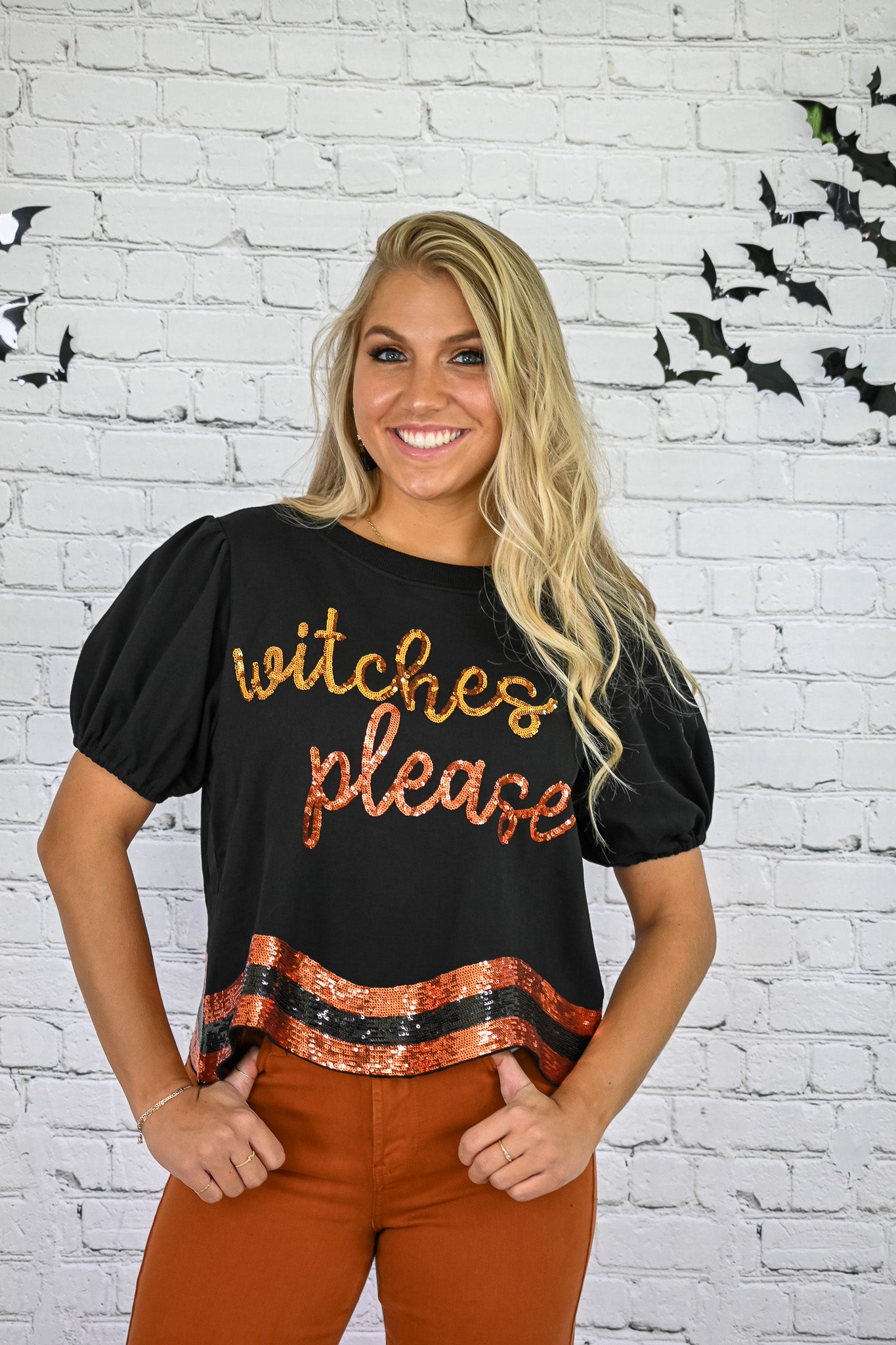 Witches Please Sequins Top -
