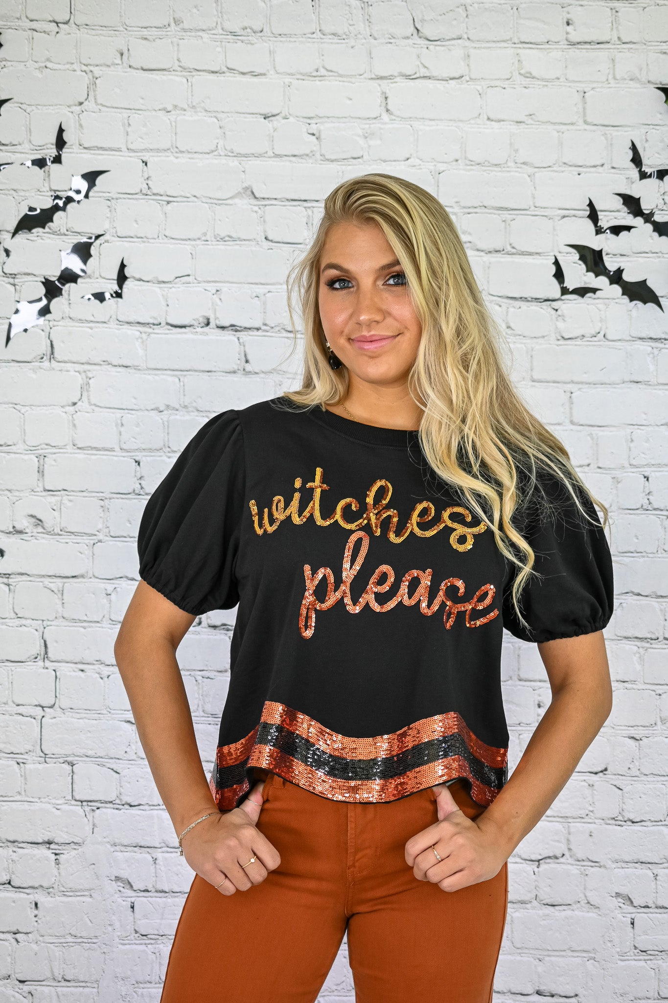 Witches Please Sequins Top -