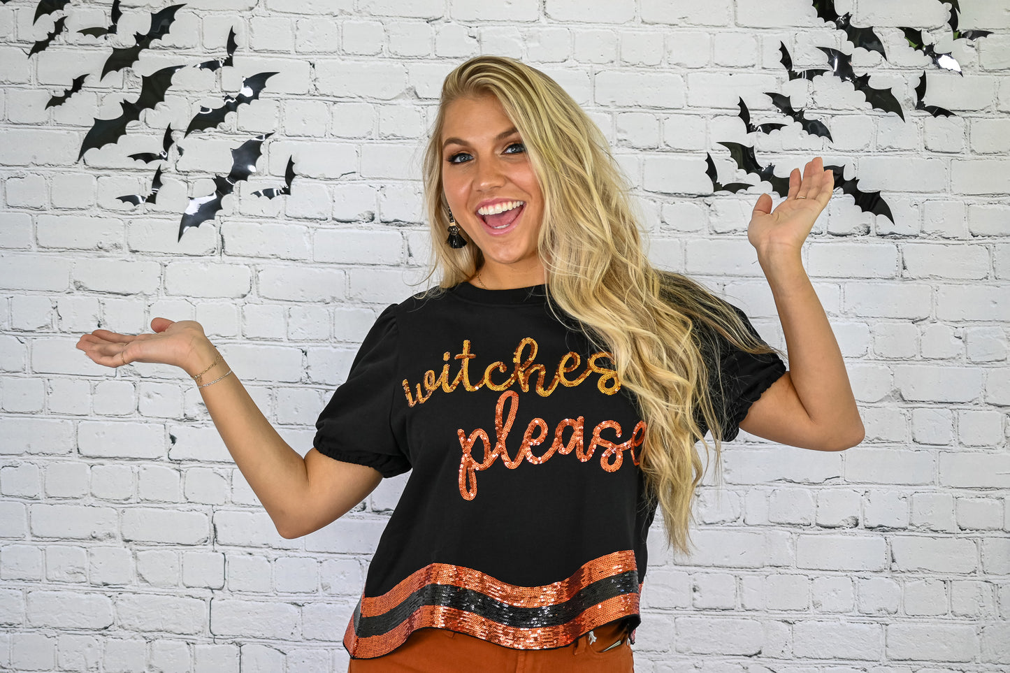 Witches Please Sequins Top -