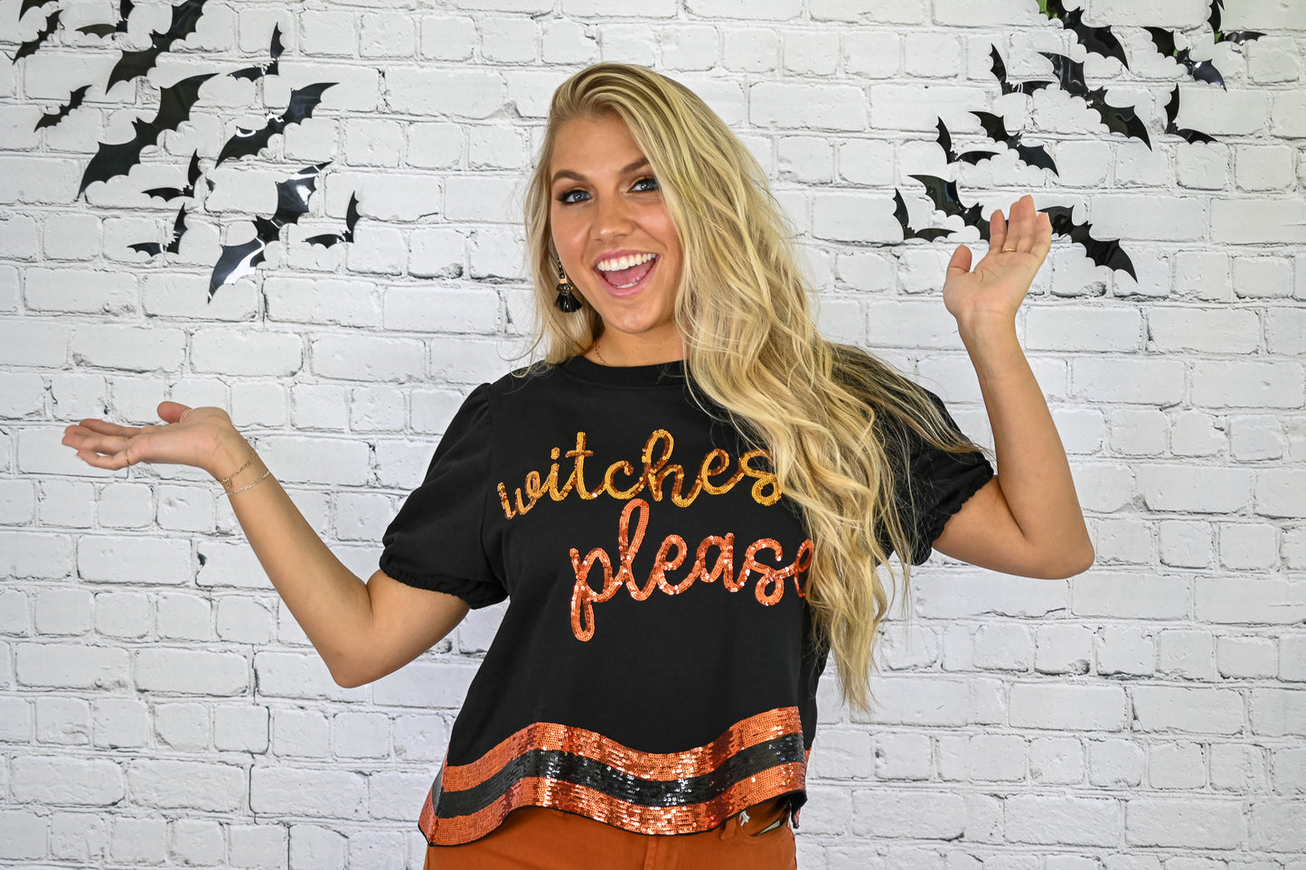 Witches Please Sequins Top -