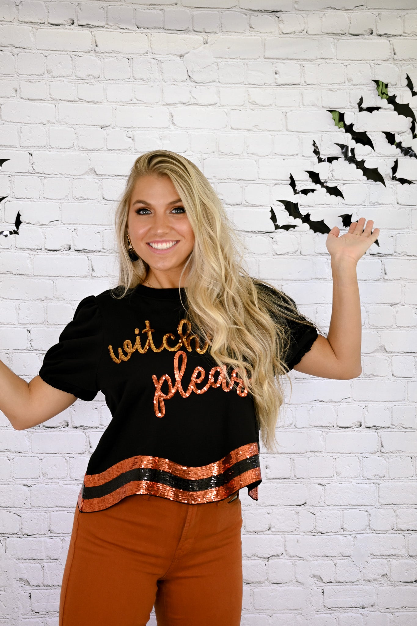 Witches Please Sequins Top -