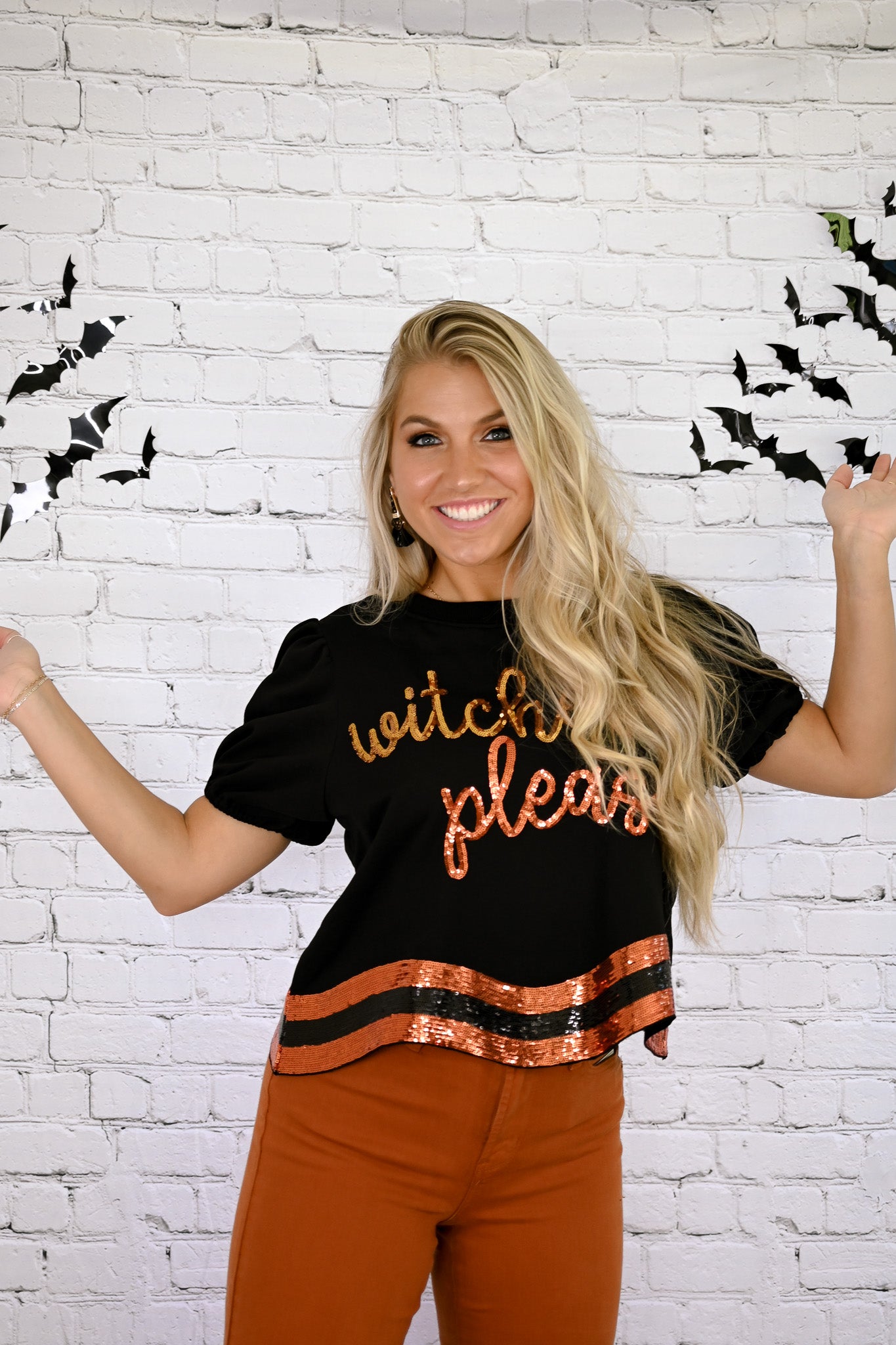 Witches Please Sequins Top -