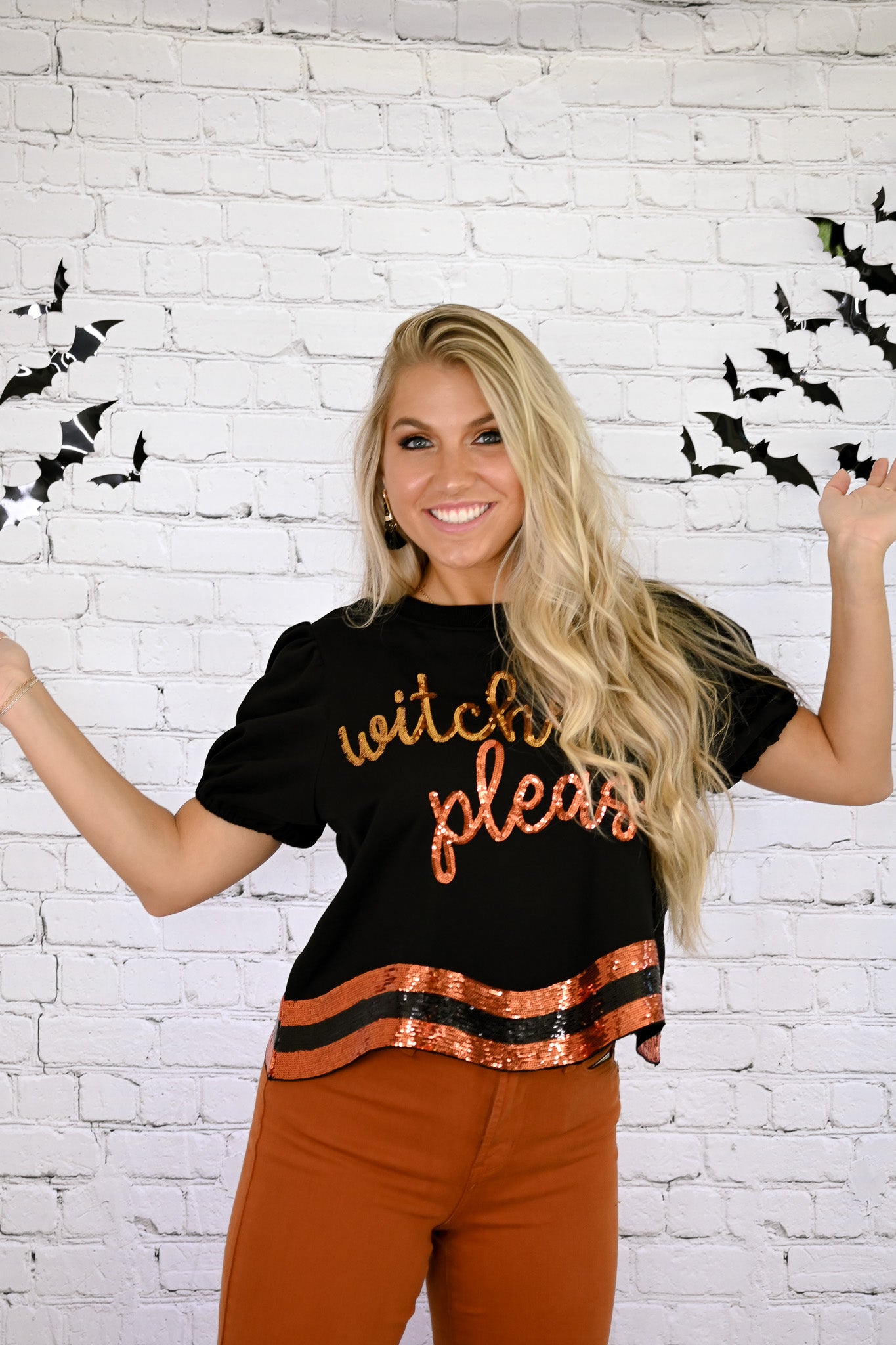 Witches Please Sequins Top -