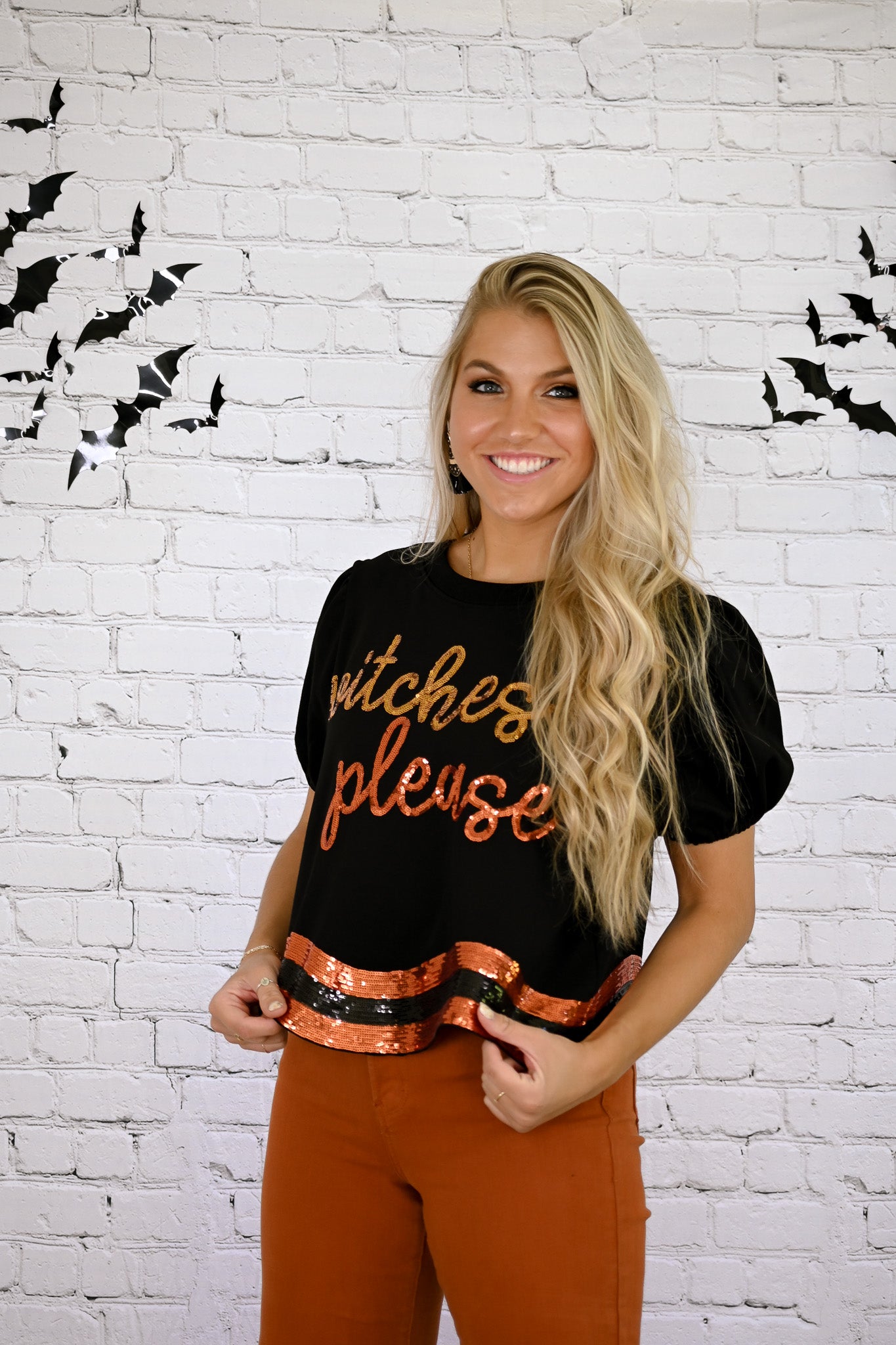 Witches Please Sequins Top -