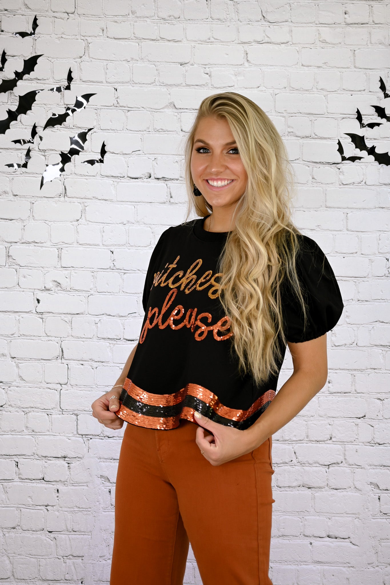 Witches Please Sequins Top -