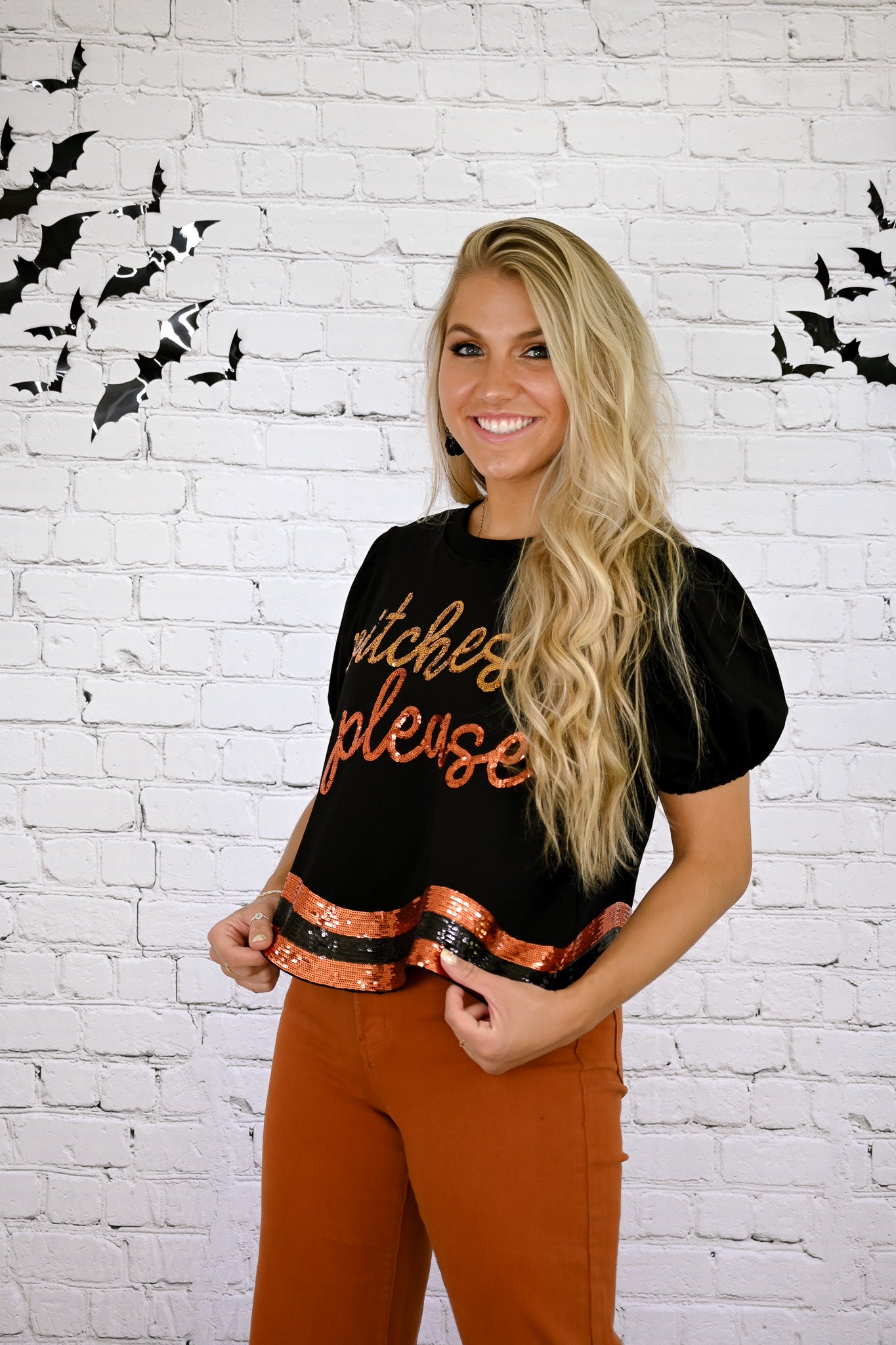 Witches Please Sequins Top -